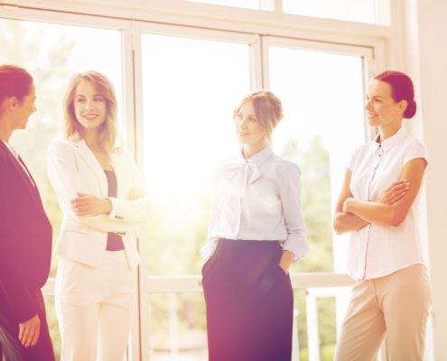 Business women meeting at office and talking